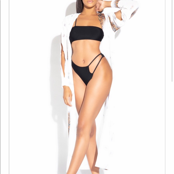 Leopard Spot Print Cover Up - Picture 2 of 2